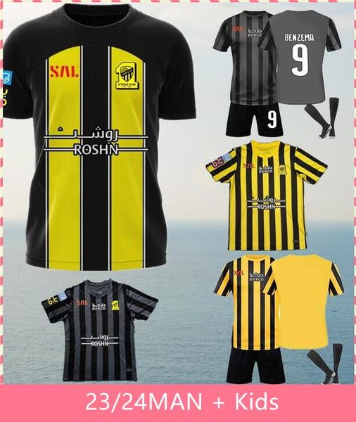 2023al benzema fabinho kante jota al ittihad fc club soccer jerseys men set kids kit fans player version 22 23 24 hamdallah romarinho, Black;yellow
2023al benzema fabinho kante jota al ittihad fc club soccer jerseys men set kids kit fans player version 22 23 24 hamdallah romarinho, Black;yellow