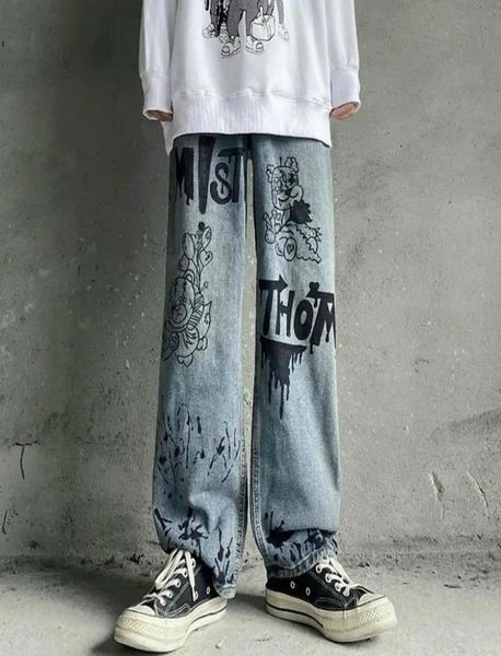 men039s jeans vintage washed man streetwear graffiti harajuku cartoon anime print fashion women loose wide leg pantsmen039s9035577, Blue
men039s jeans vintage washed man streetwear graffiti harajuku cartoon anime print fashion women loose wide leg pantsmen039s9035577, Blue