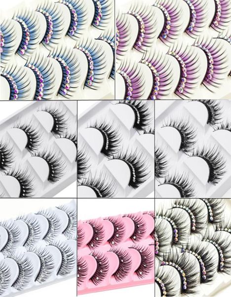makeup 5 pairs color glitter diamond eyelashes false eye lashes party cosplay halloween long thick natural eyelash9854293
makeup 5 pairs color glitter diamond eyelashes false eye lashes party cosplay halloween long thick natural eyelash9854293