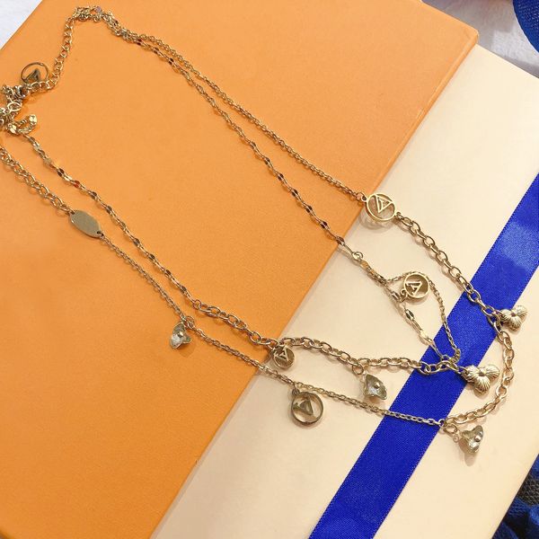 design pendant necklaces brand flower letter stainless steel necklace mans womens 18k gold plated link chain valentines day jewelry accessor, Silver
design pendant necklaces brand flower letter stainless steel necklace mans womens 18k gold plated link chain valentines day jewelry accessor, Silver