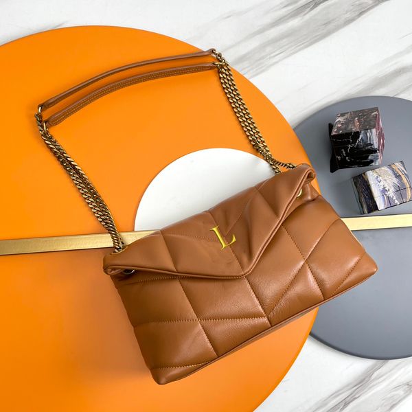 stylish versatile quilted leather crossbody bag ys designer uilted lambskin shoulder bag flap closure gold chain strap women's sophisti
stylish versatile quilted leather crossbody bag ys designer uilted lambskin shoulder bag flap closure gold chain strap women's sophisti
