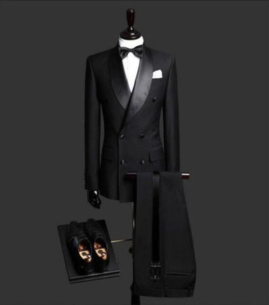 black men suit shawl collar double breasted wedding groom tuxedos slim fit formal business suit groomsmen men costumes custom5434543, Black;gray
black men suit shawl collar double breasted wedding groom tuxedos slim fit formal business suit groomsmen men costumes custom5434543, Black;gray