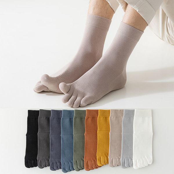 men s socks 5 pair pure cotton split toe spring anti odor fashion five finger male 230802, Black
men s socks 5 pair pure cotton split toe spring anti odor fashion five finger male 230802, Black