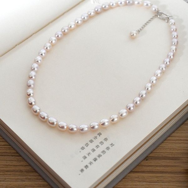 strands strings ashiqi natural freshwater pearl choker necklace for women with 925 silver clasp wedding jewelry 230801, Black
strands strings ashiqi natural freshwater pearl choker necklace for women with 925 silver clasp wedding jewelry 230801, Black