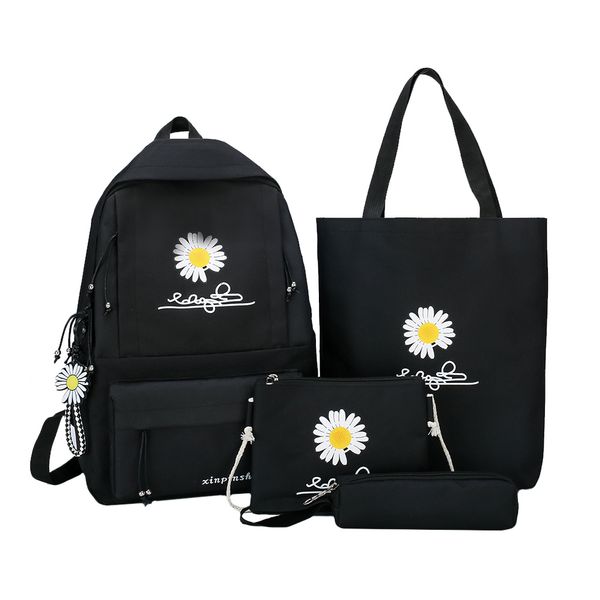 school bags 4pcs/set women school backpacks schoolbag daisy canvas for teenagers girls student book bag boys satchel bolsas mochilas sac 230
school bags 4pcs/set women school backpacks schoolbag daisy canvas for teenagers girls student book bag boys satchel bolsas mochilas sac 230