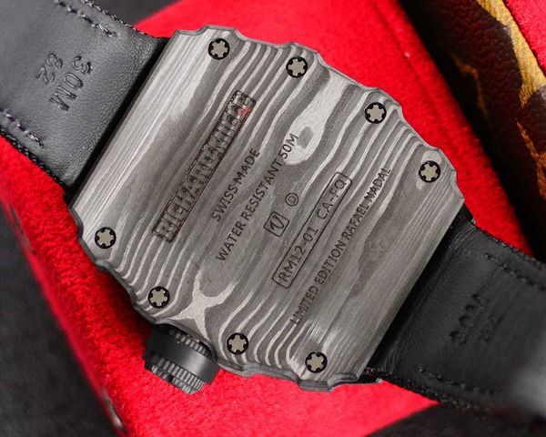 rm12-01 real tourbillon watch fantasic superb men wrist watches onvt high-end quality mechanical uhr ntpt all carbon fiber case montre richa, Slivery;brown
rm12-01 real tourbillon watch fantasic superb men wrist watches onvt high-end quality mechanical uhr ntpt all carbon fiber case montre richa, Slivery;brown