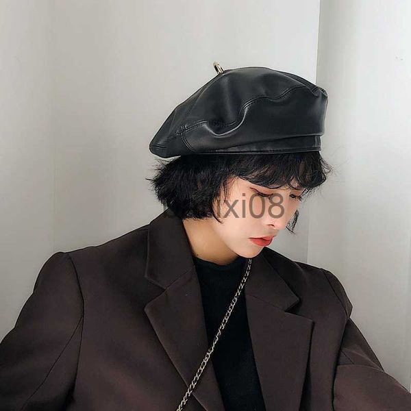 stingy brim hats women pu leather beret french artist spring beanie hat cap vintage plain beret hats solid color elegant lady leather caps j, Blue;gray
stingy brim hats women pu leather beret french artist spring beanie hat cap vintage plain beret hats solid color elegant lady leather caps j, Blue;gray