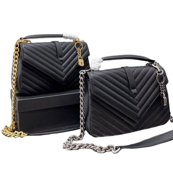 luxurys college fashion designers flap bags womens quilted shoulder bags gold chain leather crossbody bag handbags purses totes black white
luxurys college fashion designers flap bags womens quilted shoulder bags gold chain leather crossbody bag handbags purses totes black white