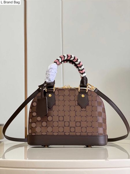 2023 new 10a alma bb fashion womens shoulder bag chain crossbody bag leather handbag checkerboard shell wallet womens cosmetics crossbody ba, Black
2023 new 10a alma bb fashion womens shoulder bag chain crossbody bag leather handbag checkerboard shell wallet womens cosmetics crossbody ba, Black