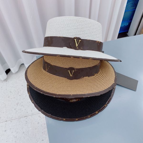 designer straw hat luxury gentleman flat cap men and women sun hats fashion fisherman sunhat quality, Blue;gray
designer straw hat luxury gentleman flat cap men and women sun hats fashion fisherman sunhat quality, Blue;gray