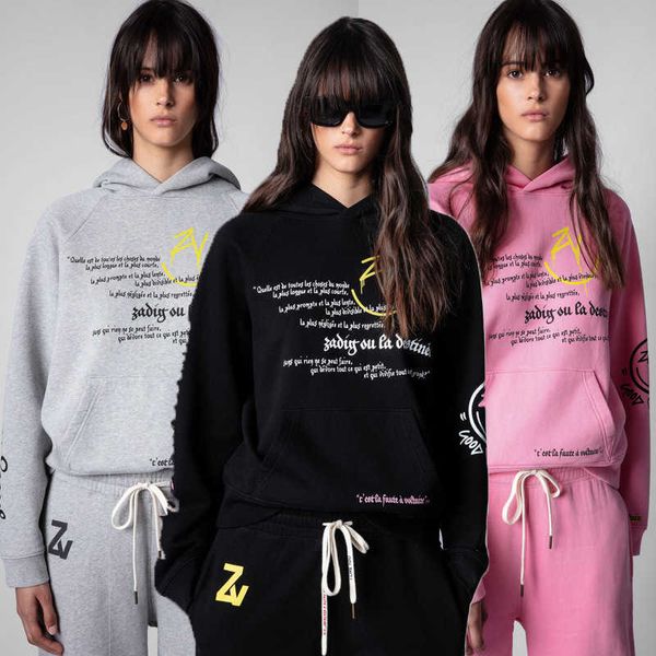 zadig voltaire designer pure cotton sweatshirt women happy full body printed smiling face letter printed fleece hoodie classic fashion over, Black
zadig voltaire designer pure cotton sweatshirt women happy full body printed smiling face letter printed fleece hoodie classic fashion over, Black