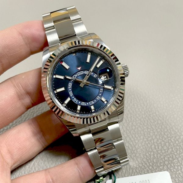 designer mens watch automatic movement wristwatch blue dial sapphire calendar 42mm watch stainless luxury wristwatches montre de luxe sky or, Slivery;brown
designer mens watch automatic movement wristwatch blue dial sapphire calendar 42mm watch stainless luxury wristwatches montre de luxe sky or, Slivery;brown