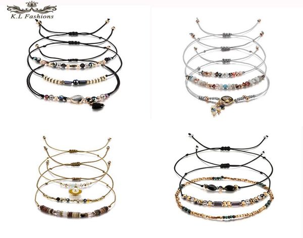 3pcslot bead bracelet for women multicolor crystal series tandem leaf heart round geometric pendant woven wax rope bracelet diy j9508240, Black
3pcslot bead bracelet for women multicolor crystal series tandem leaf heart round geometric pendant woven wax rope bracelet diy j9508240, Black