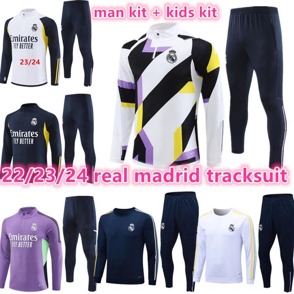 22 23 24 real madrids tracksuits kids training suit jerseys soccer tracksuit jacket set 2023 2024 chandal futbol football survetement kids m, Black
22 23 24 real madrids tracksuits kids training suit jerseys soccer tracksuit jacket set 2023 2024 chandal futbol football survetement kids m, Black
