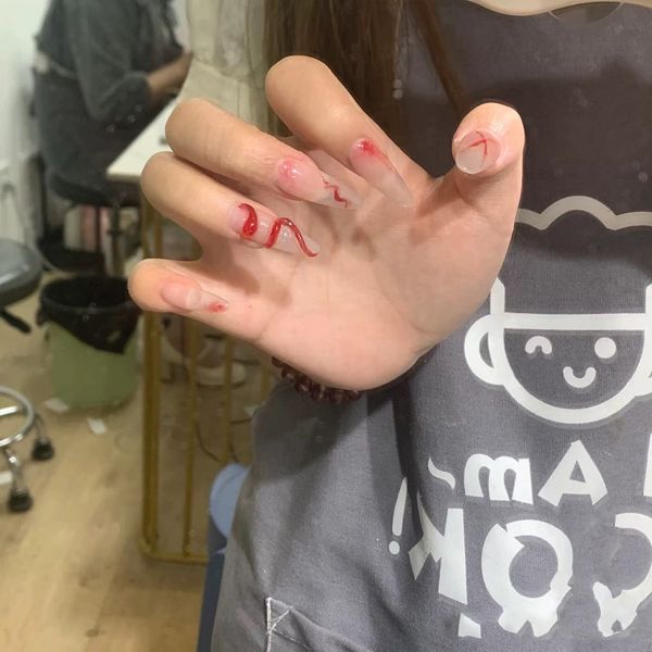 pure hand-made nail wearing, personalized creativity, white detachable three-dimensional snake nail, chinoiserie demon snake nail, cool feel, Red;gold
pure hand-made nail wearing, personalized creativity, white detachable three-dimensional snake nail, chinoiserie demon snake nail, cool feel, Red;gold