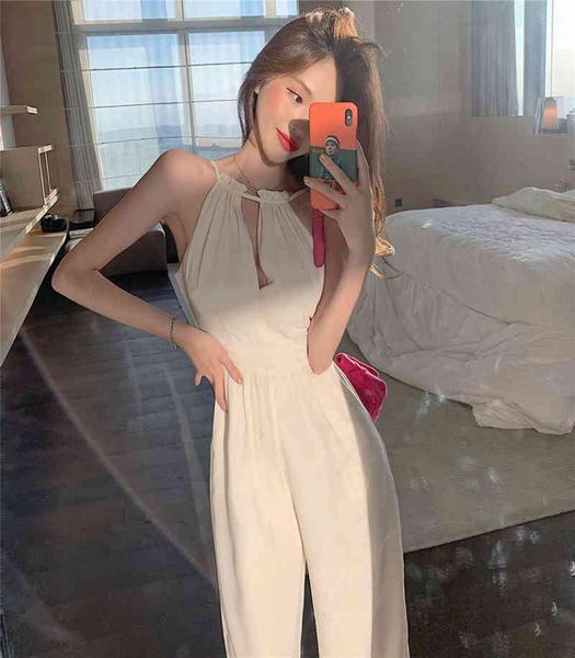 halter sleeveless jumpsuitsrompers white casual jumpsuits women summer temperament high waist loose straight hollow out 21044994615, Black;white
halter sleeveless jumpsuitsrompers white casual jumpsuits women summer temperament high waist loose straight hollow out 21044994615, Black;white