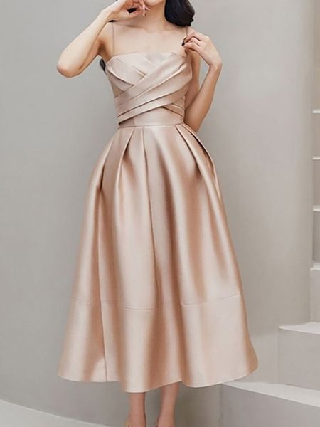 elegant short pink satin evening dresses with pockets a-line spaghetti straps pleats zipper back robe de soiree for women, Black;red
elegant short pink satin evening dresses with pockets a-line spaghetti straps pleats zipper back robe de soiree for women, Black;red