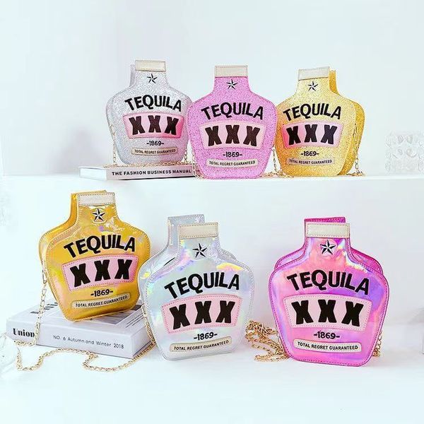 metallic sequined bottle shaped chain reflective crossbody bag xxx new fashion creativity whimsical personality laser sequins letter
metallic sequined bottle shaped chain reflective crossbody bag xxx new fashion creativity whimsical personality laser sequins letter