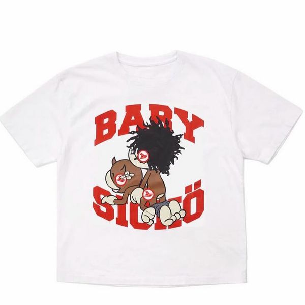 black white print men's t shirt fashion cotton tees loose round neck short sleeve t-shirt, Black;brown
black white print men's t shirt fashion cotton tees loose round neck short sleeve t-shirt, Black;brown