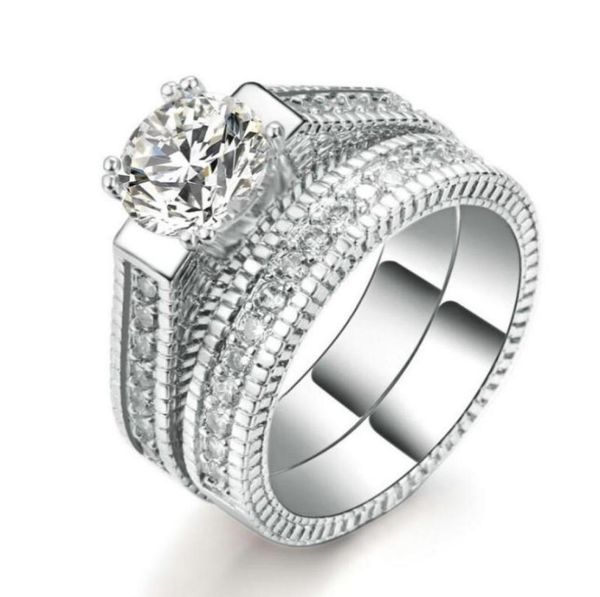 silver color luxury 2 rounds fashion wedding ring set cubic zirconia jewelry for women chirstmas gift 23838277816688
silver color luxury 2 rounds fashion wedding ring set cubic zirconia jewelry for women chirstmas gift 23838277816688