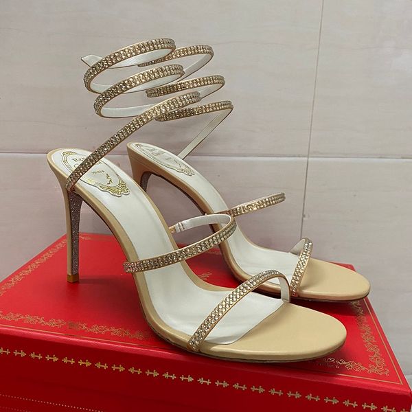 rhinestone snake strass stiletto sandals rene caovilla cleo 95mm evening shoes women's high heels ankle wraparound luxury designer shoe, Black
rhinestone snake strass stiletto sandals rene caovilla cleo 95mm evening shoes women's high heels ankle wraparound luxury designer shoe, Black