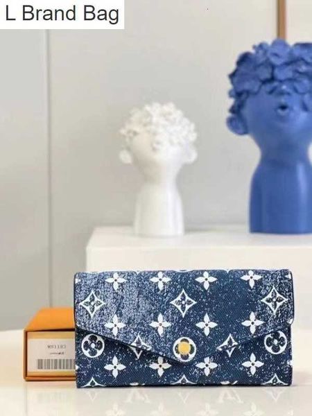 l bag long folding buckle wallet m81183 women's new blue pink denim leather 31ae, Black
l bag long folding buckle wallet m81183 women's new blue pink denim leather 31ae, Black