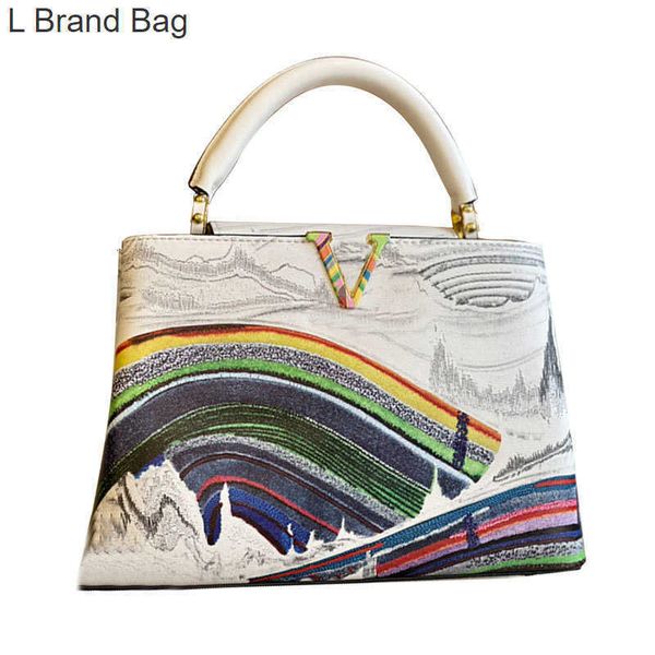 l bag render split capucines tote bag crossbody bag women handbag purse genuine leather landscape painting color letter hardware large capac, Black
l bag render split capucines tote bag crossbody bag women handbag purse genuine leather landscape painting color letter hardware large capac, Black