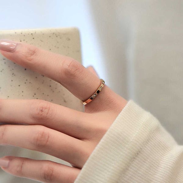 stainless steel ring women's colorless ins style plain ring junior high grade luxury titanium steel ring korean women's style, Silver
stainless steel ring women's colorless ins style plain ring junior high grade luxury titanium steel ring korean women's style, Silver