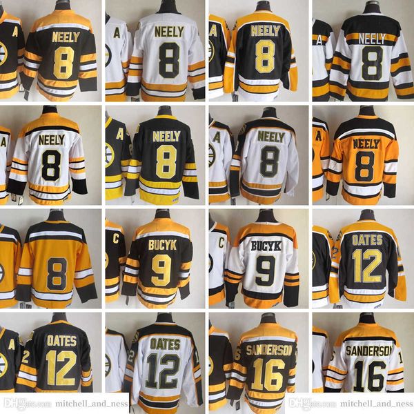 1980 vintage hockey 8 cam neely jerseys ccm embroidery 9 johnny bucyk 12 adam oates 16 derek sanderson jersey black white 75th yellow men re, Black;red
1980 vintage hockey 8 cam neely jerseys ccm embroidery 9 johnny bucyk 12 adam oates 16 derek sanderson jersey black white 75th yellow men re, Black;red