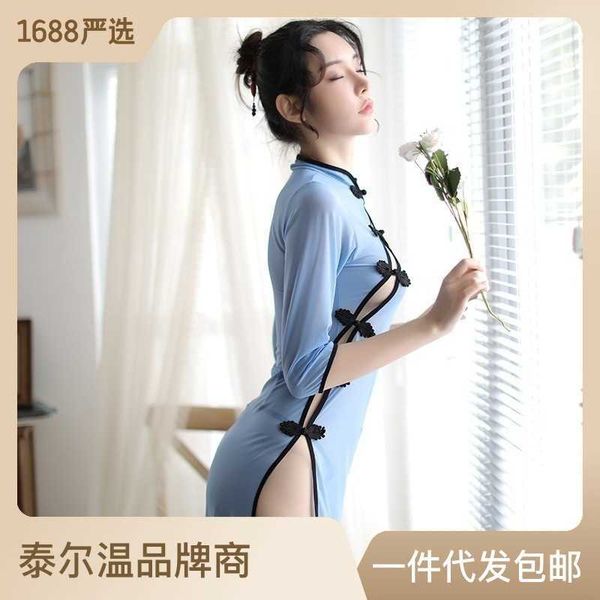 republic of china student dress qipao new fun lingerie set women's mesh seduction sleeping telwin, Black;white
republic of china student dress qipao new fun lingerie set women's mesh seduction sleeping telwin, Black;white