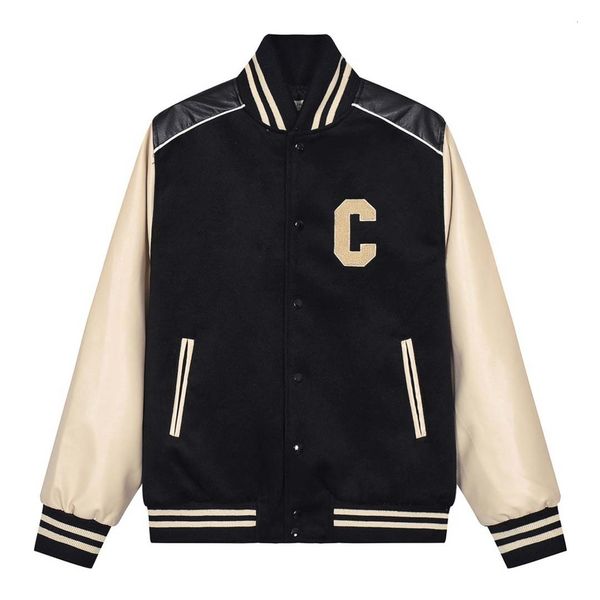 men's jackets men fashion highend brand jacket original design patchwork c embroidery women coat famous baseball uniform 230801, Black;brown
men's jackets men fashion highend brand jacket original design patchwork c embroidery women coat famous baseball uniform 230801, Black;brown