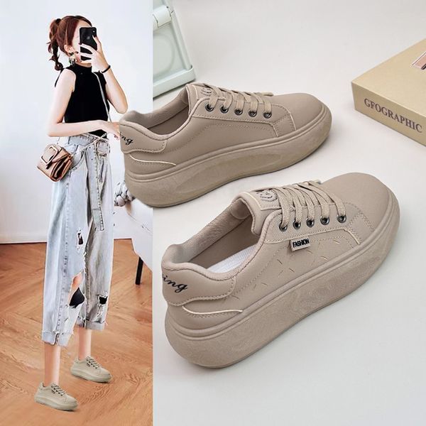 casual shoes women designer fashion leather platform sneakers womans girls beige yellow grey womens lace-up flat sports trainers446 s, Black
casual shoes women designer fashion leather platform sneakers womans girls beige yellow grey womens lace-up flat sports trainers446 s, Black