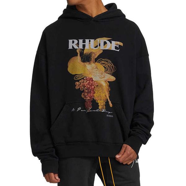 rhude grape figure oil painting printing ins american style high street small crowd fashion brand high-end loose men's and women's, Black
rhude grape figure oil painting printing ins american style high street small crowd fashion brand high-end loose men's and women's, Black