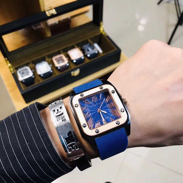 luxury classical santos watch for men movement quartz watches iav0 high qualiy prx montre luxe blue dial date uhr limited sales with box, Slivery;golden
luxury classical santos watch for men movement quartz watches iav0 high qualiy prx montre luxe blue dial date uhr limited sales with box, Slivery;golden