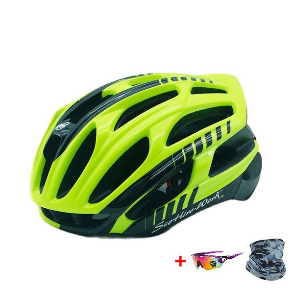 Image of Cycling Helmets SCOHIROWORK IntegrallyMolded Helmet Road Bicycle helmet Super light MTB Bike Cascos Bicicleta EPS Riding 5461CM 230801
