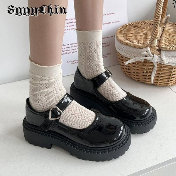 dress shoes women pumps mary jane chunky heel platform heart buckle shallow lace female sandals round toe lolita sweet fashion ladies shoes, Black
dress shoes women pumps mary jane chunky heel platform heart buckle shallow lace female sandals round toe lolita sweet fashion ladies shoes, Black