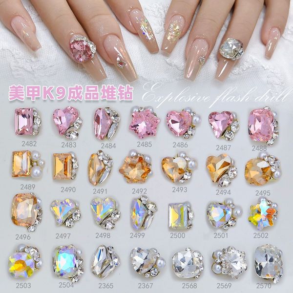 1pcs stacked nail art rhinestones decorated with pearl, 3d shiny glass gem manicure ornaments for girls women nails diy crafts, Silver;gold
1pcs stacked nail art rhinestones decorated with pearl, 3d shiny glass gem manicure ornaments for girls women nails diy crafts, Silver;gold