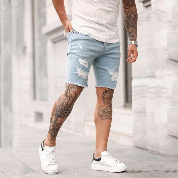 men's shorts men's jeans shorts 230801, White;black