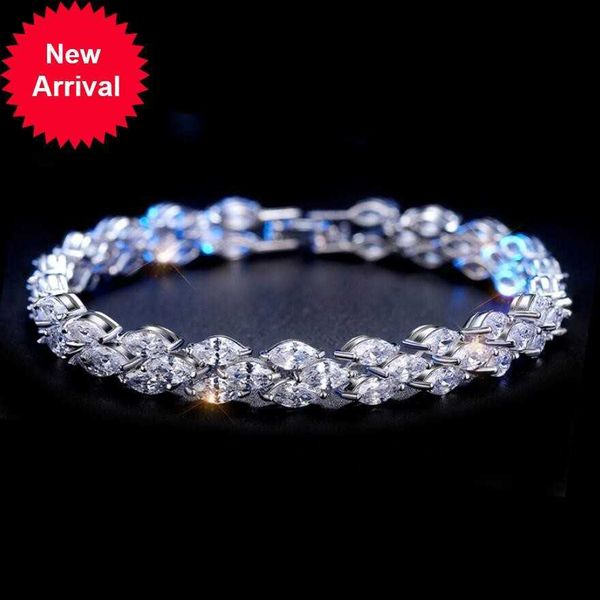 luxury jewelry sparkling 18k white gold filled marquise z cz diamond full roma bracelet party women bracelet for lovers' gift, Golden;silver
luxury jewelry sparkling 18k white gold filled marquise z cz diamond full roma bracelet party women bracelet for lovers' gift, Golden;silver