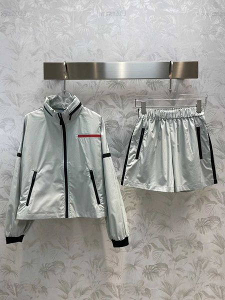 summer womens tracksuits designer girl sports suit size s-l 2pcs zip pocket long sleeved jacket and elastic waist shorts july29, Gray
summer womens tracksuits designer girl sports suit size s-l 2pcs zip pocket long sleeved jacket and elastic waist shorts july29, Gray