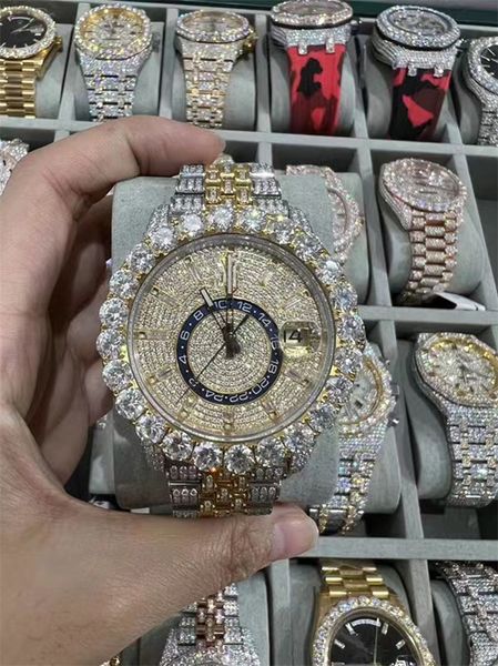 luxury mens watch for men designer movement watches diamond moissanite watch montre iced out watch automatic men's montre luxe mens lux, Slivery;brown
luxury mens watch for men designer movement watches diamond moissanite watch montre iced out watch automatic men's montre luxe mens lux, Slivery;brown