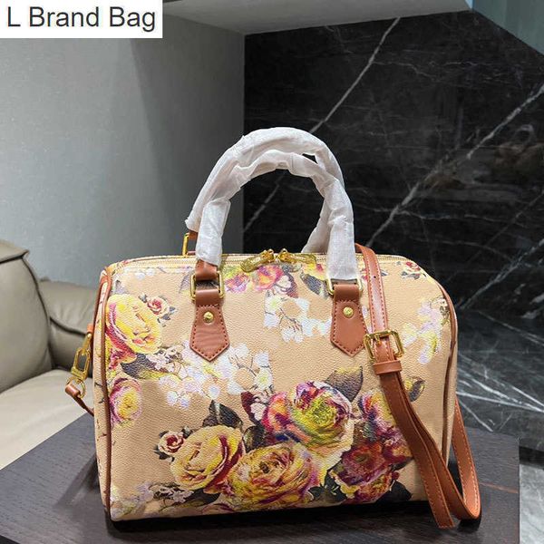 l bag floral speedy tote bag pillow crossbody bags women handbag purse coated canvas leather trim large capacity pocket fashion letters doub, Black
l bag floral speedy tote bag pillow crossbody bags women handbag purse coated canvas leather trim large capacity pocket fashion letters doub, Black