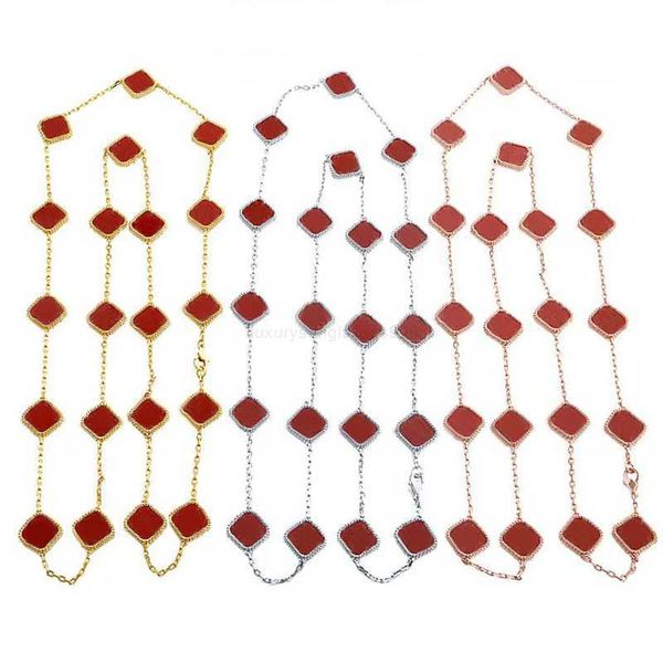 premium luxury 2023 choker necklace women's twenty flower diamond fashion charm fourleaf grass titanium steel necklace designer 18k gol, Golden;silver
premium luxury 2023 choker necklace women's twenty flower diamond fashion charm fourleaf grass titanium steel necklace designer 18k gol, Golden;silver