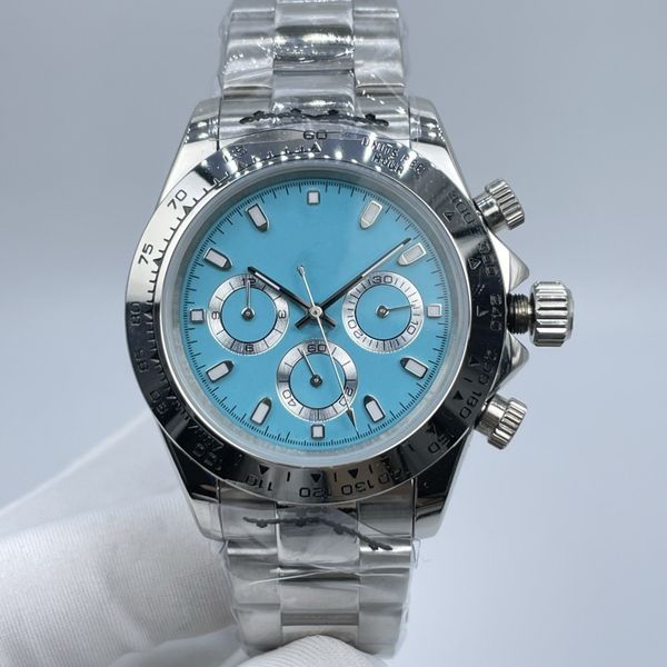 watch master designed sporty style, 40mm, automatic movement, stainless steel case with blue dial folding buttons, Slivery;brown
watch master designed sporty style, 40mm, automatic movement, stainless steel case with blue dial folding buttons, Slivery;brown