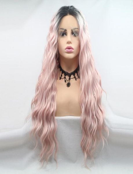 sylvia ombre long loose wave wigs synthetic light pink lace front wigs for women hair with black roots heat resistant fiber wig3897755
sylvia ombre long loose wave wigs synthetic light pink lace front wigs for women hair with black roots heat resistant fiber wig3897755