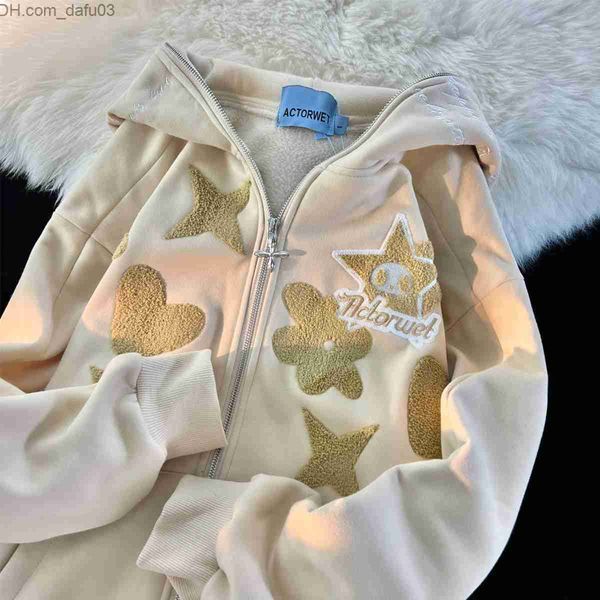 men's hoodies sweatshirts 2023 new kawaii zipper hoodie women's y2k super harajuku star patch work sweater men's animation ho, Black
men's hoodies sweatshirts 2023 new kawaii zipper hoodie women's y2k super harajuku star patch work sweater men's animation ho, Black