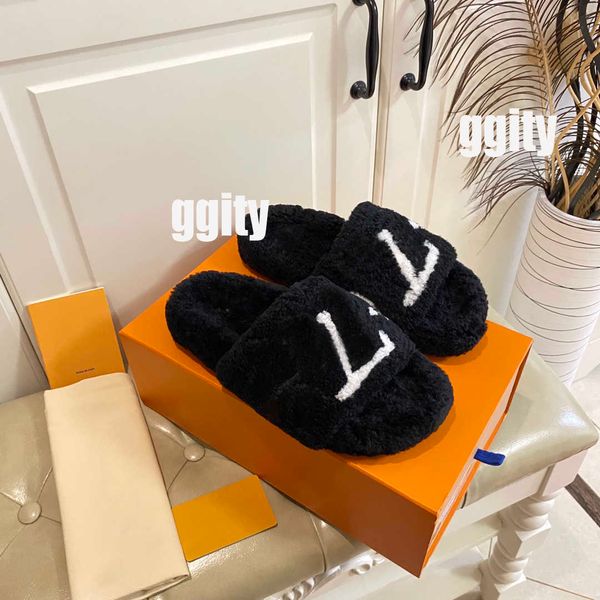 designer slippers wool slipper women warm sandals fluffy furry slides autumn winter slide comfort scuffs shoes, Black
designer slippers wool slipper women warm sandals fluffy furry slides autumn winter slide comfort scuffs shoes, Black