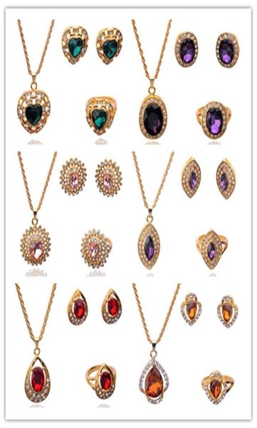 women fashion18k gilded crystal necklace earring ring jewelry sets285e4424439, Black
women fashion18k gilded crystal necklace earring ring jewelry sets285e4424439, Black