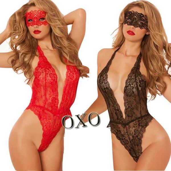 fun lingerie women's one piece nightwear lace deep v temptation eye mask, Black;white
fun lingerie women's one piece nightwear lace deep v temptation eye mask, Black;white