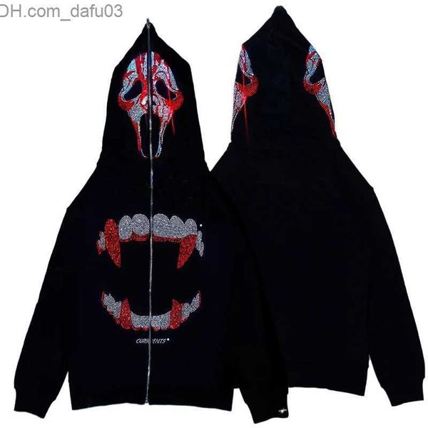 men's hoodies sweatshirts men's y2k fashion retro street fashion zipper hoodie skull rhinestone pattern sports flower shoulder sle, Black
men's hoodies sweatshirts men's y2k fashion retro street fashion zipper hoodie skull rhinestone pattern sports flower shoulder sle, Black